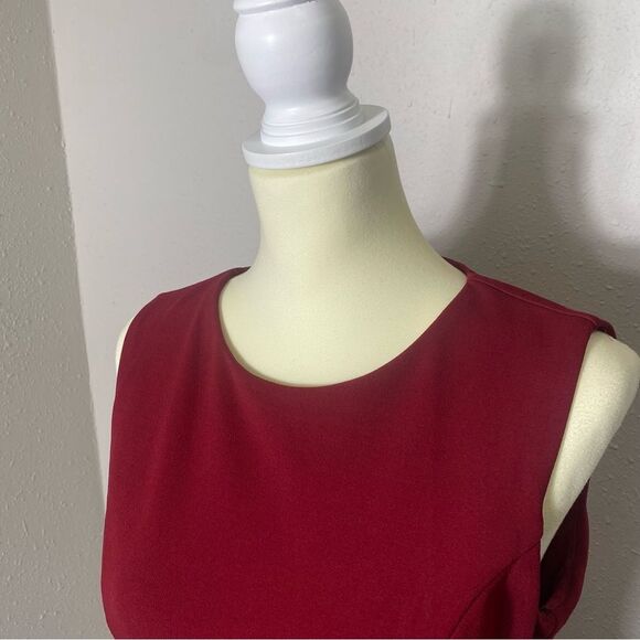 Lulu's Toast to You Wine Red Cutout Skater Dress Women's Size Large - Picture 10 of 16